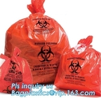 Biohazard रीसायकल ऑटोक्लेबल Biohazard बैग रोल रंगीन चिकित्सा अपशिष्ट पर